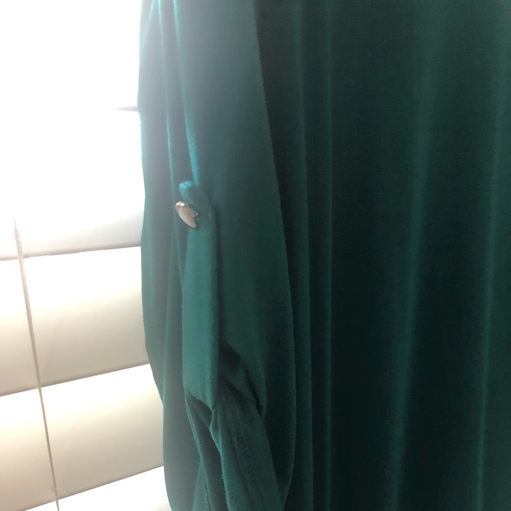 Pinkblush, forest green dress, worn once, sz. L